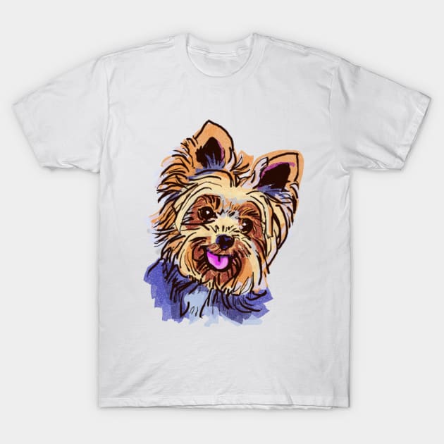 The Yorkie Love of My Life T-Shirt by lalanny